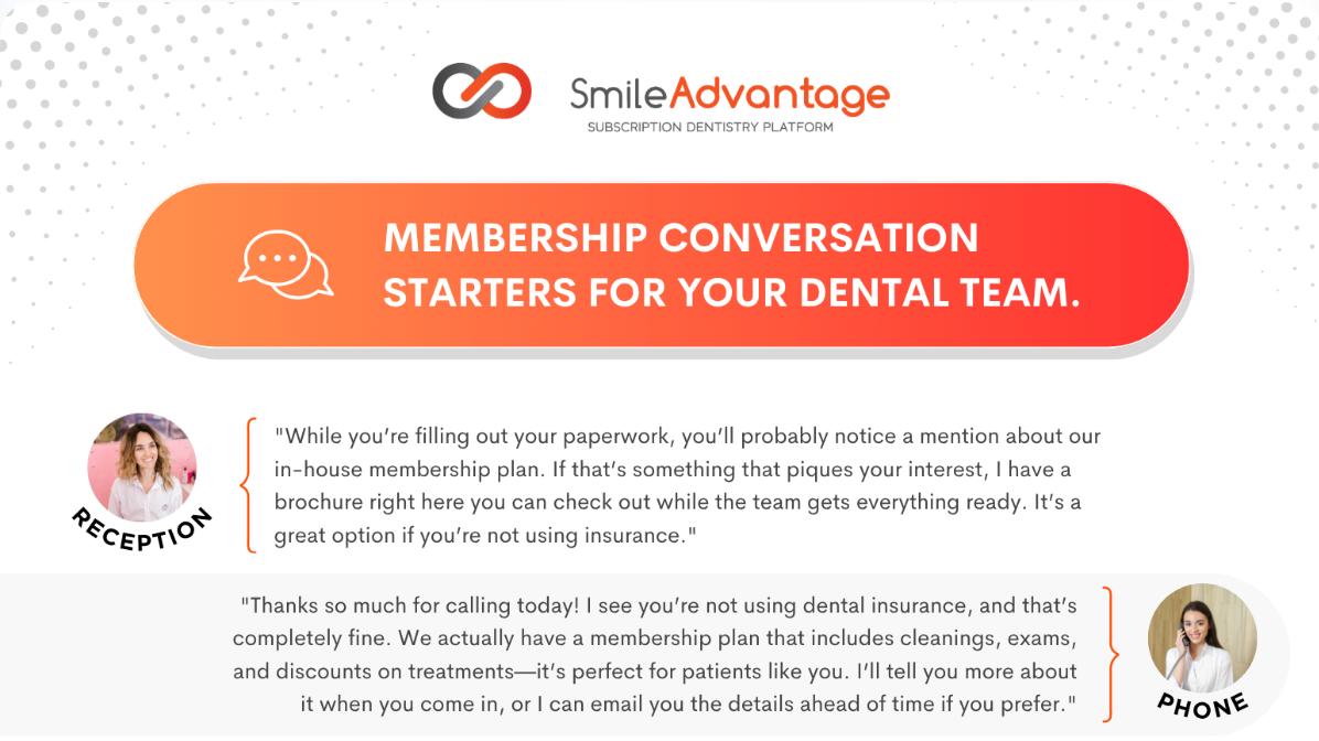 How to Start Membership Conversations Across Your Whole Dental Practice
