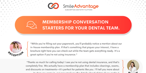 How to Start Membership Conversations Across Your Whole Dental Practice